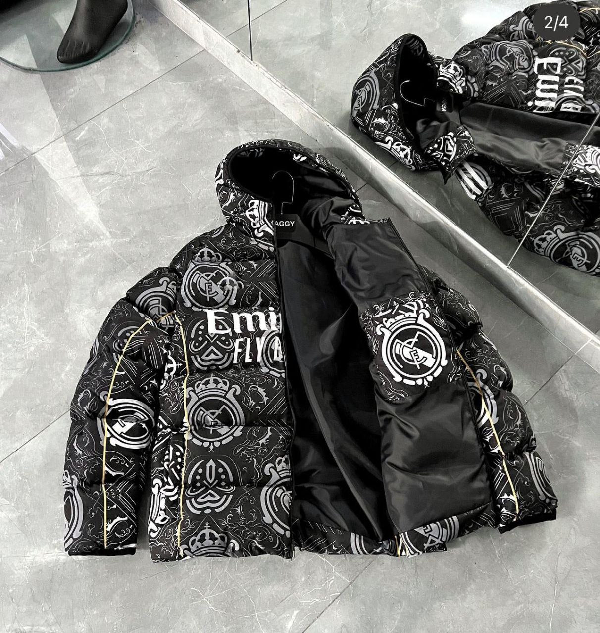 Real Madrid Coat | Premium Real Madrid Streetwear Puffy Jacket