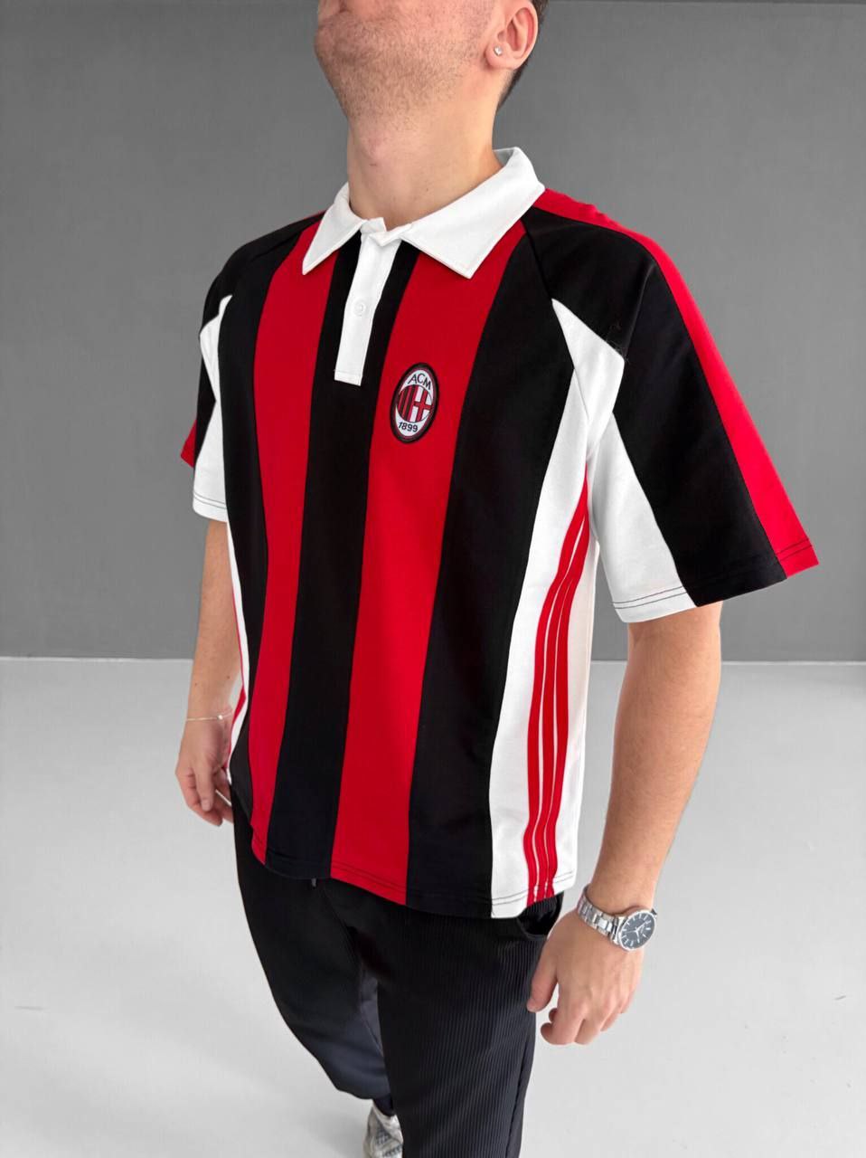 AC Milan T-Shirt | Rossoneri Fan Shirt | Italian Football Culture Tee | Retro Soccer Graphic Tee