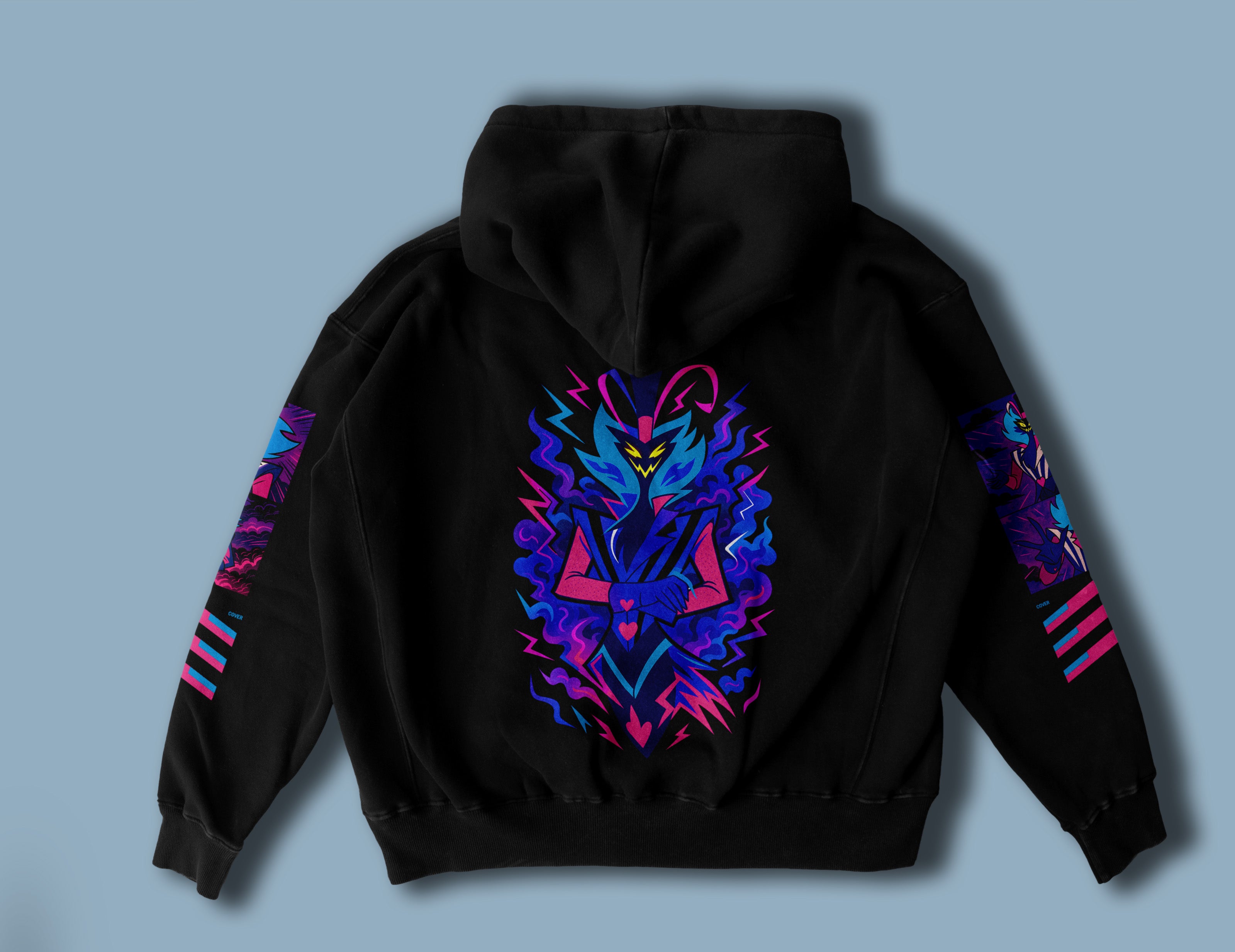 Asmodeus Hoodie – Hazbin Hotel Inspired Luxury Streetwear | Demon King Techwear Hoodie