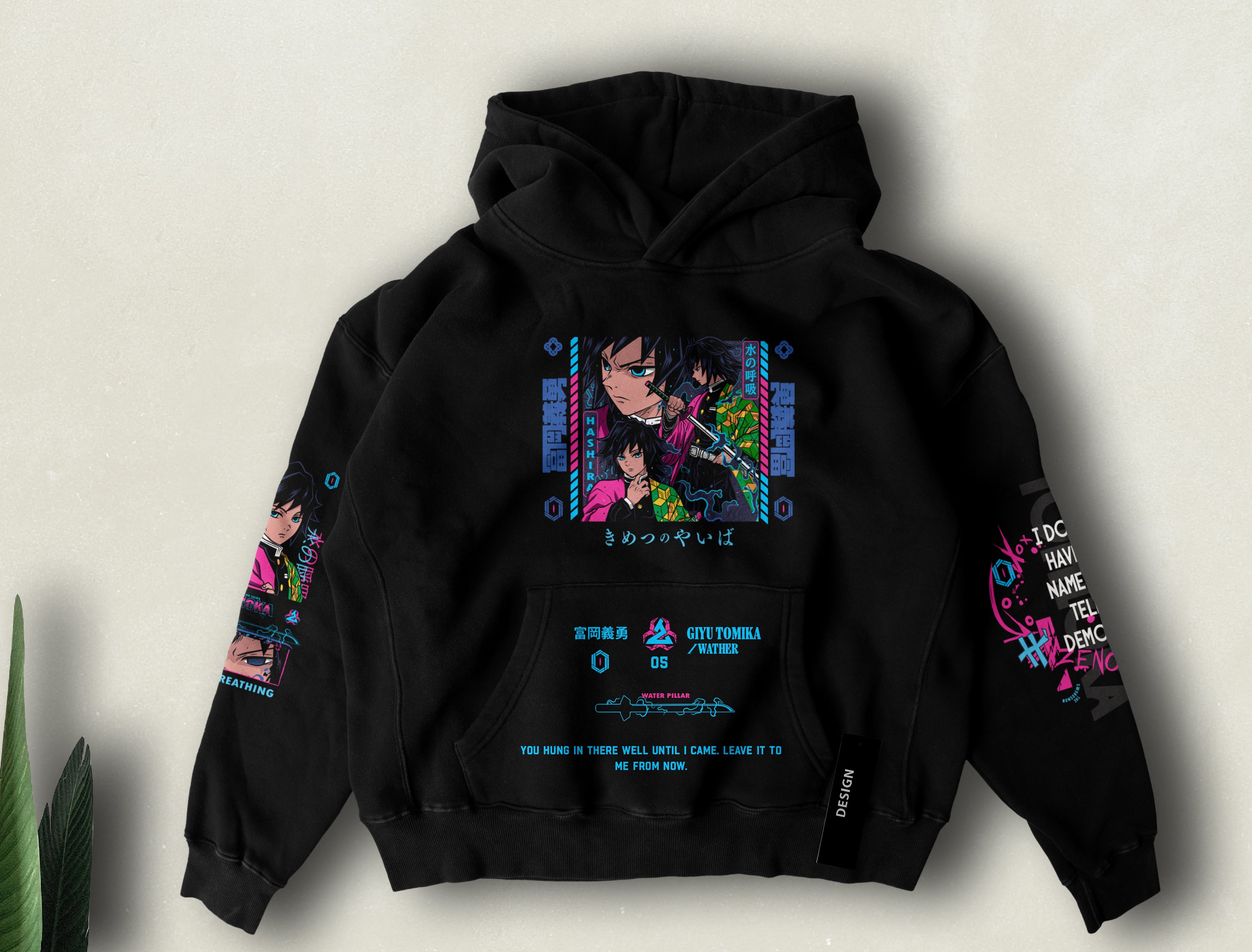Demon Slayer Hoodie| Giyu Tomika Hoodie Unisex