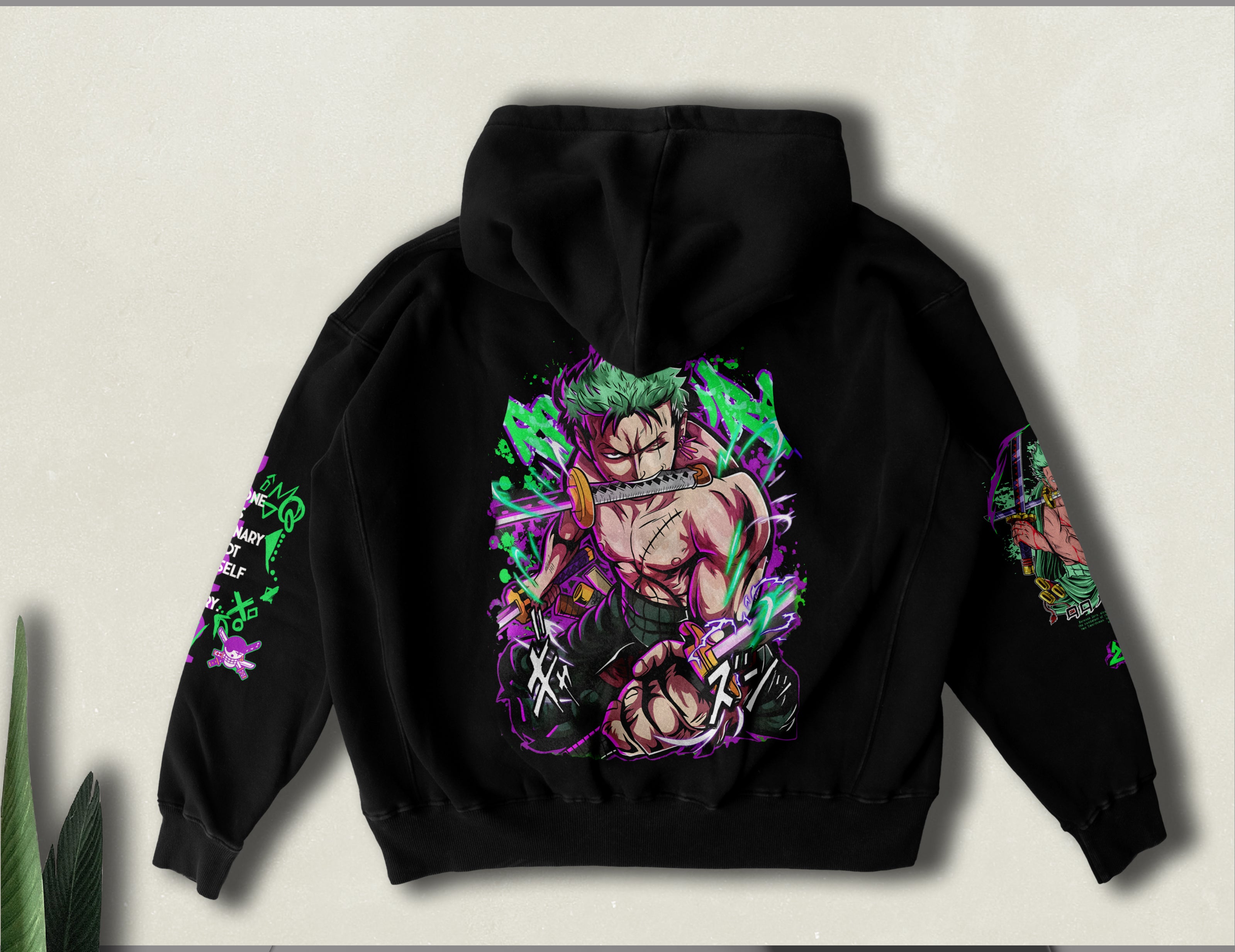 One Piece Hoodie |  Unisex Zoro Hoodie X