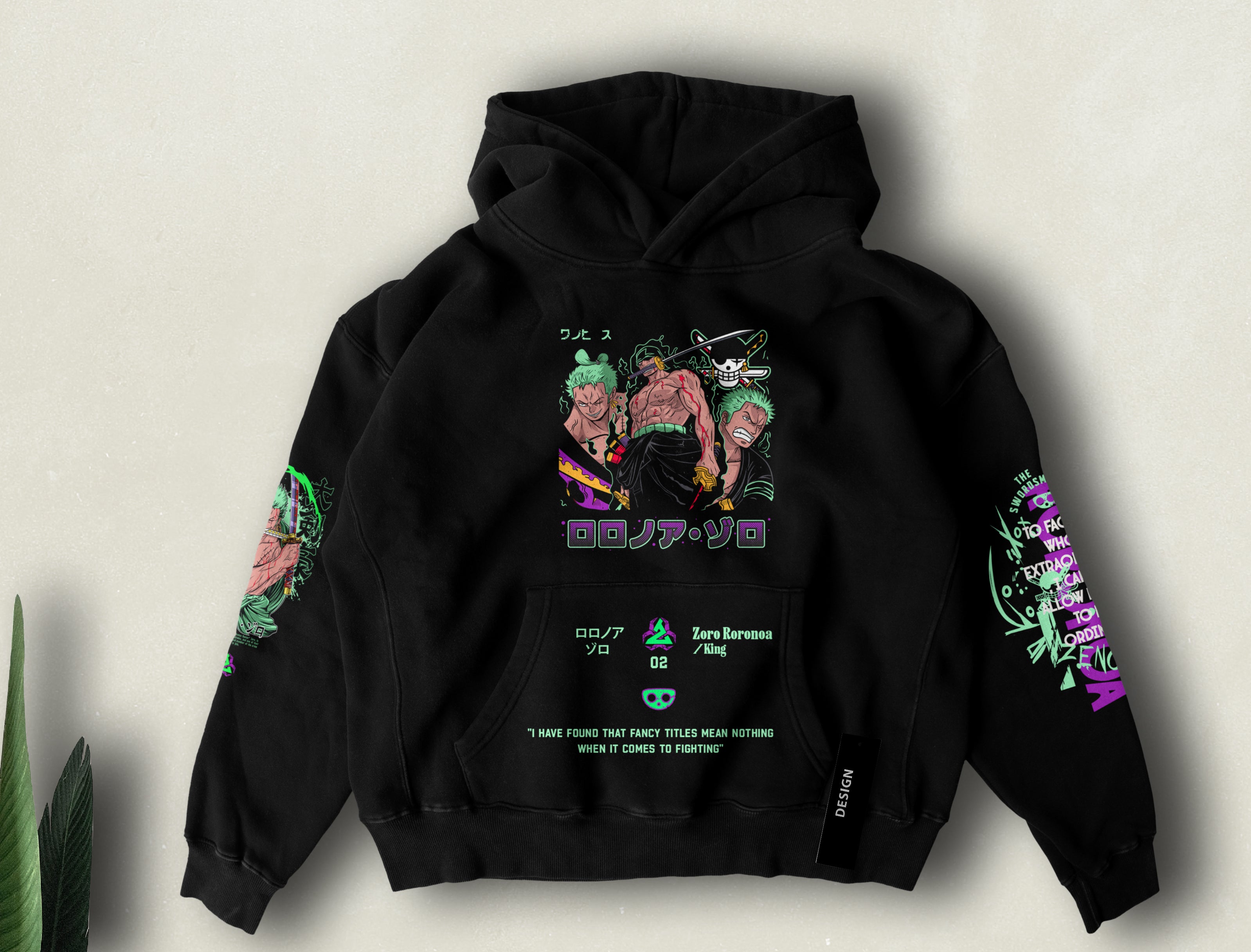 One Piece Hoodie |  Unisex Zoro Hoodie X