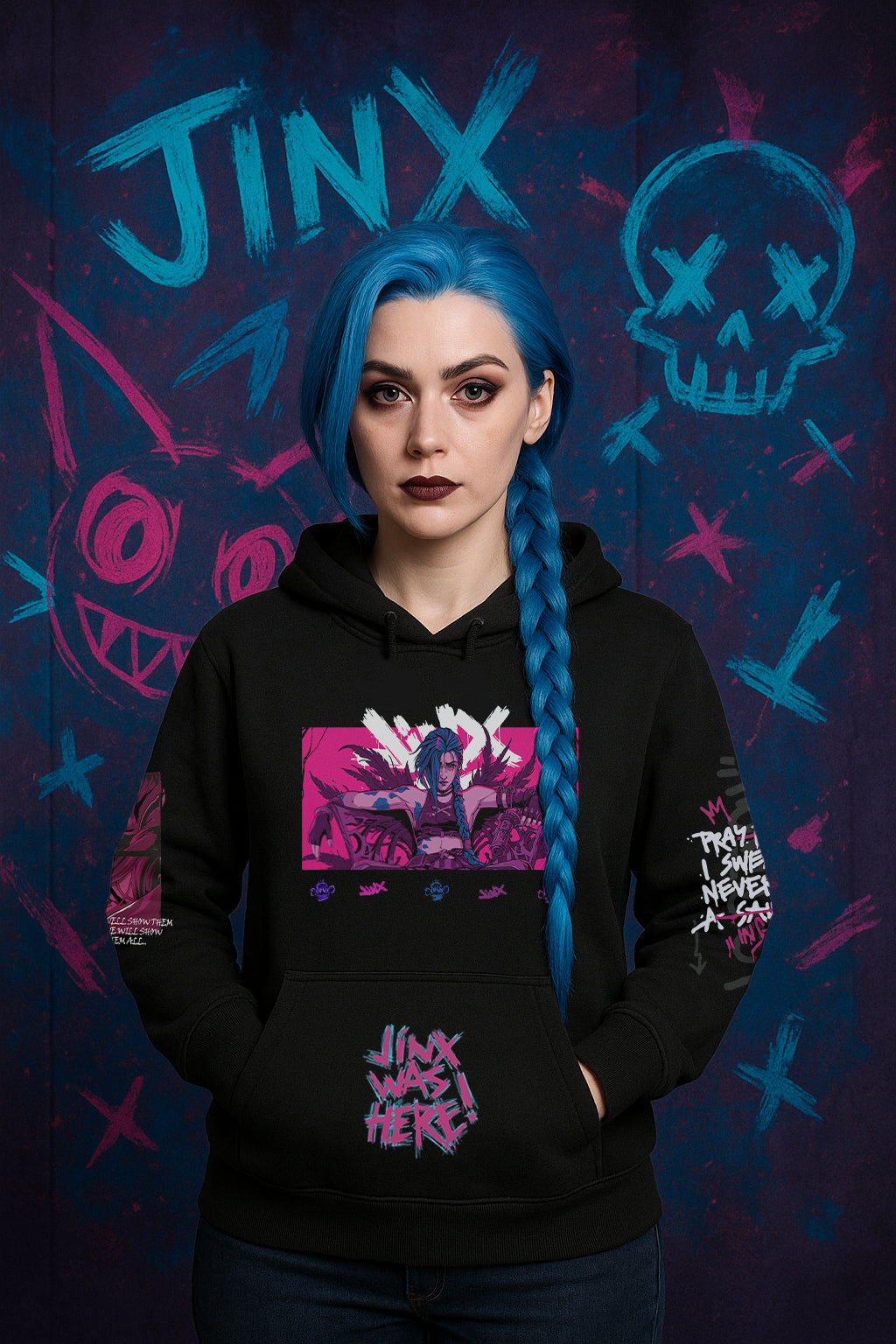 Arcane Cosplay | Unisex Jinx Hoodie