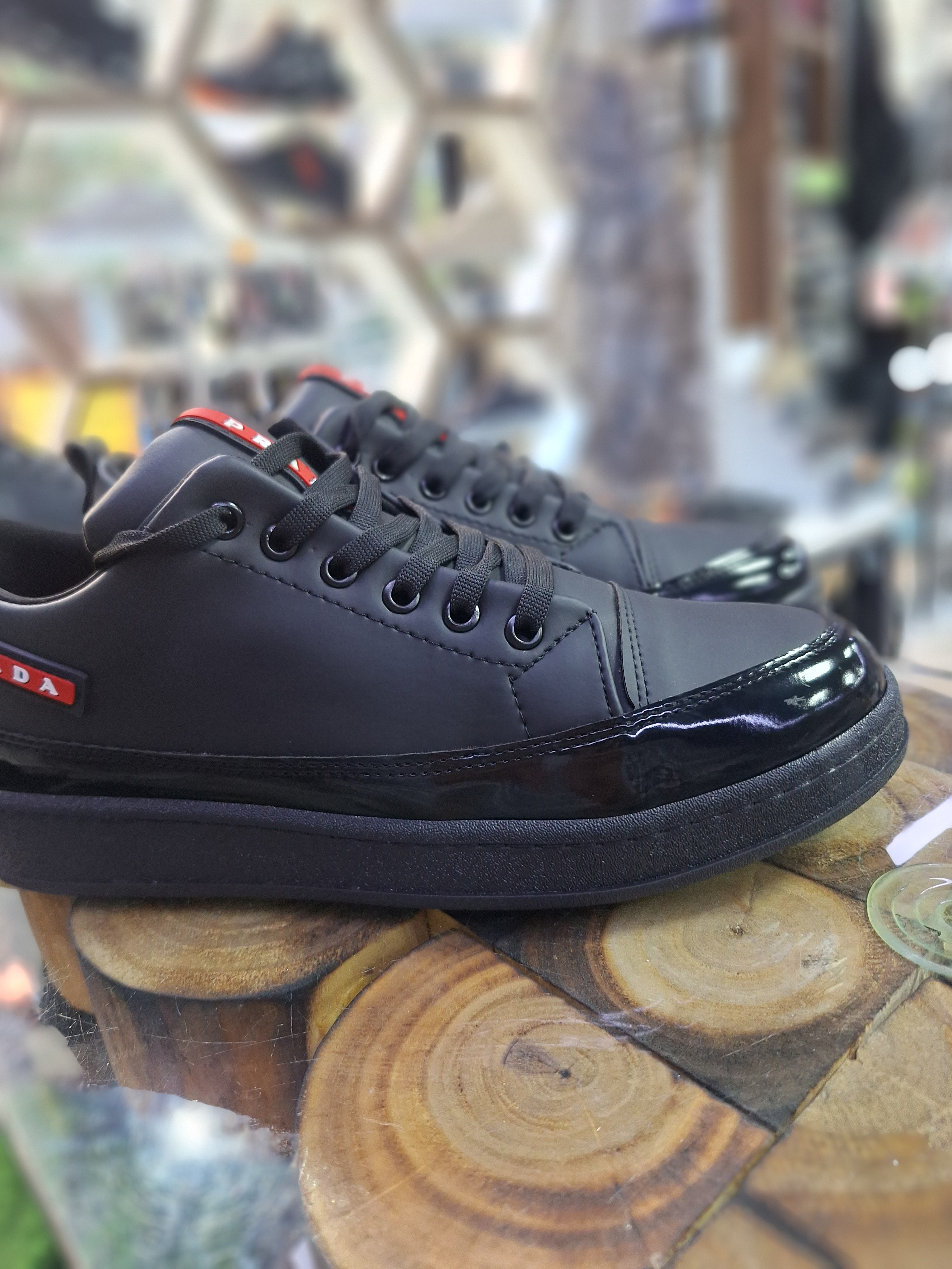Prada Black Men's Sneaker Shoes – Where Style and Comfort Meet
