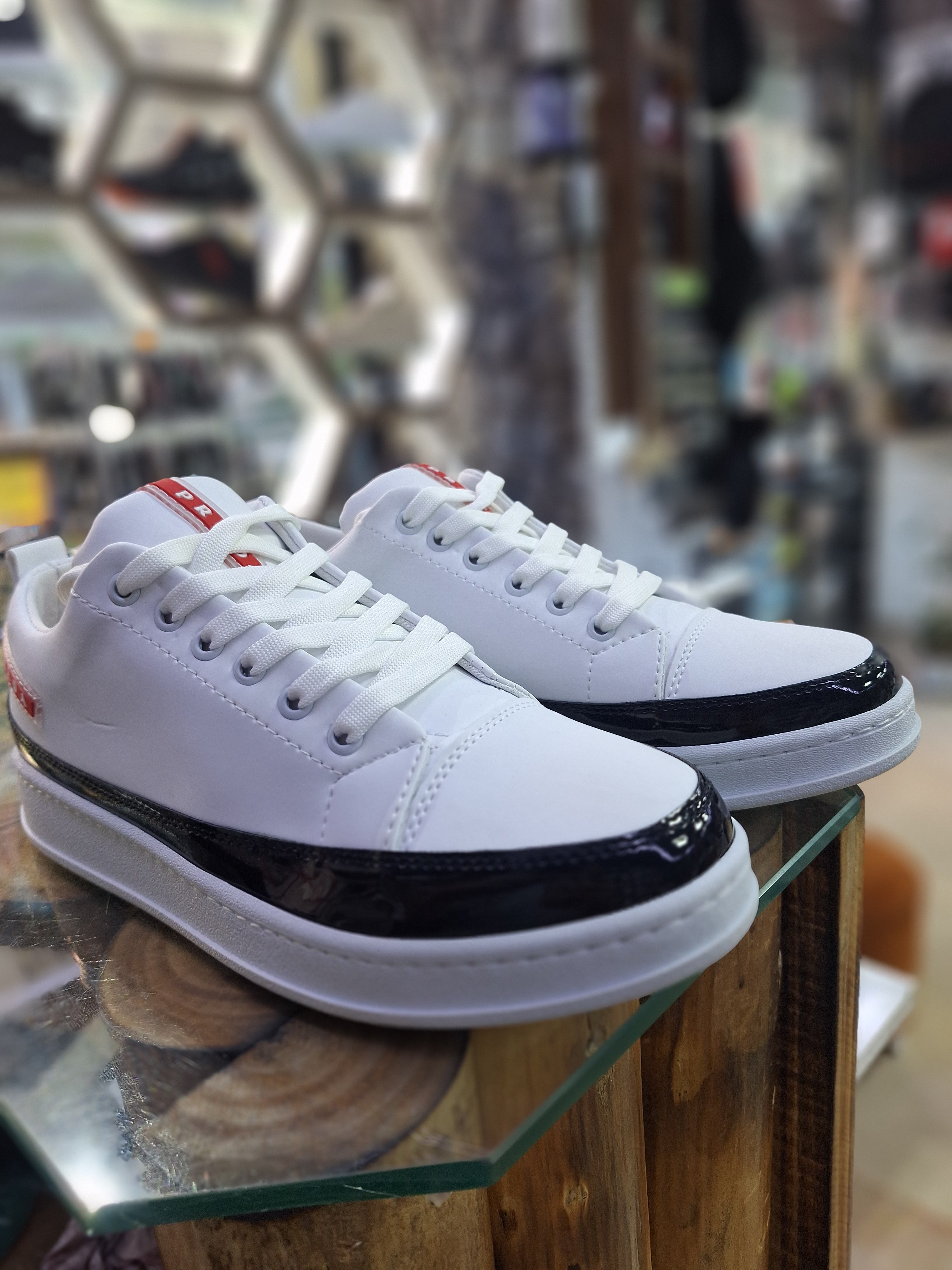 Prada Black Men's Sneaker Shoes – Where Style and Comfort Meet