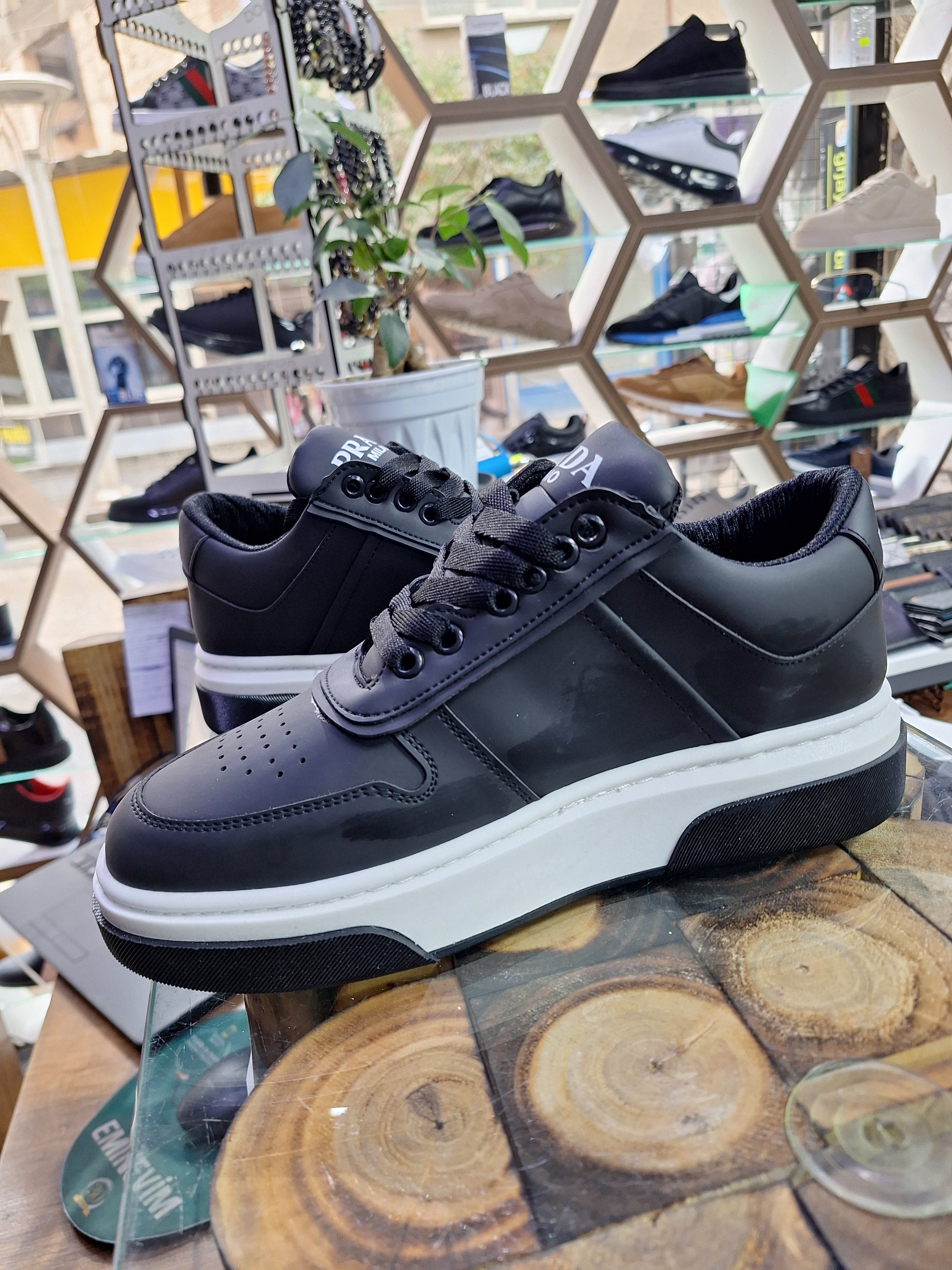 Prada 3 Color Comfortable Casual Stitched Men's Shoes