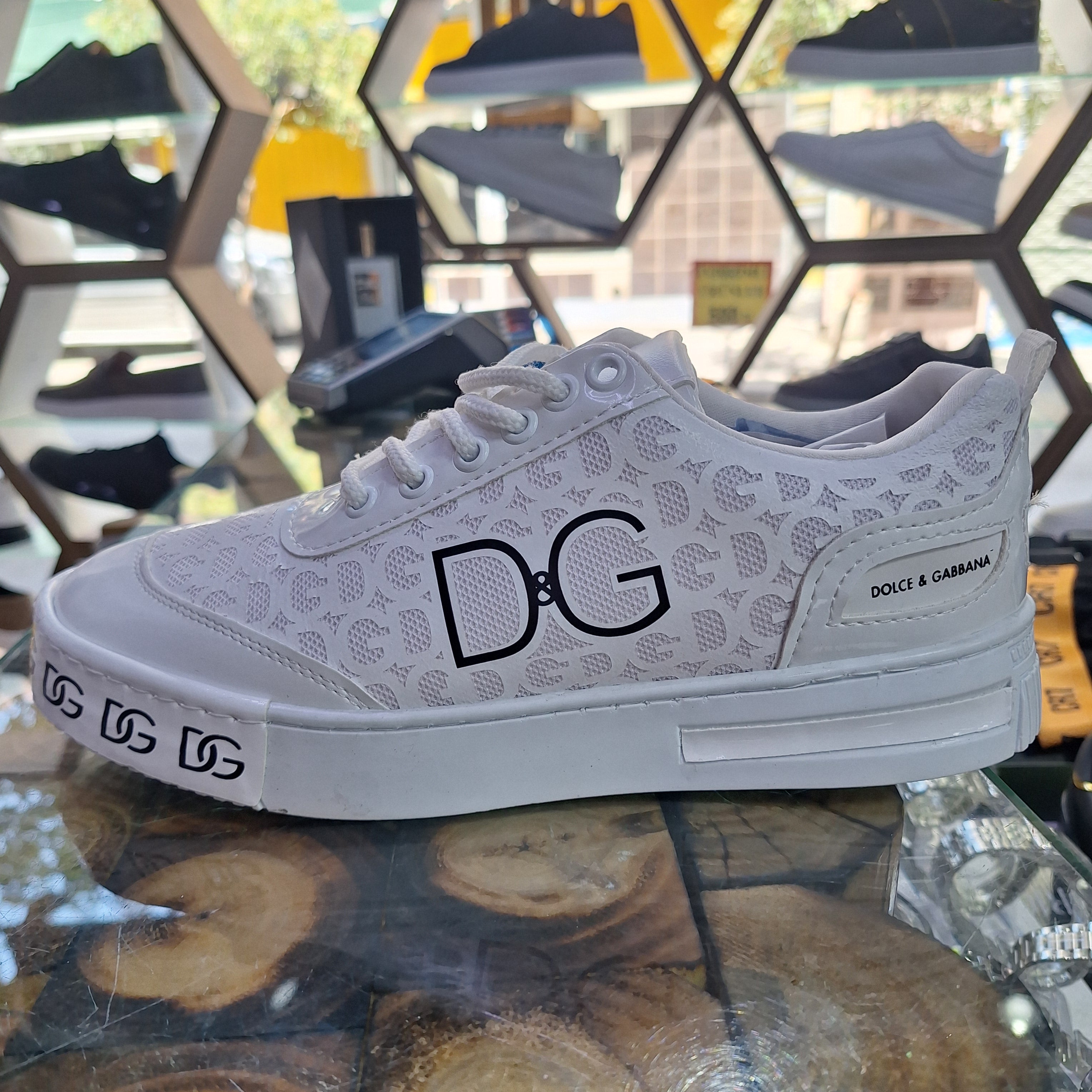 Dolce Gabbana Colors Casual men's shoes  Iconic D&G logo details on the toe and tongue