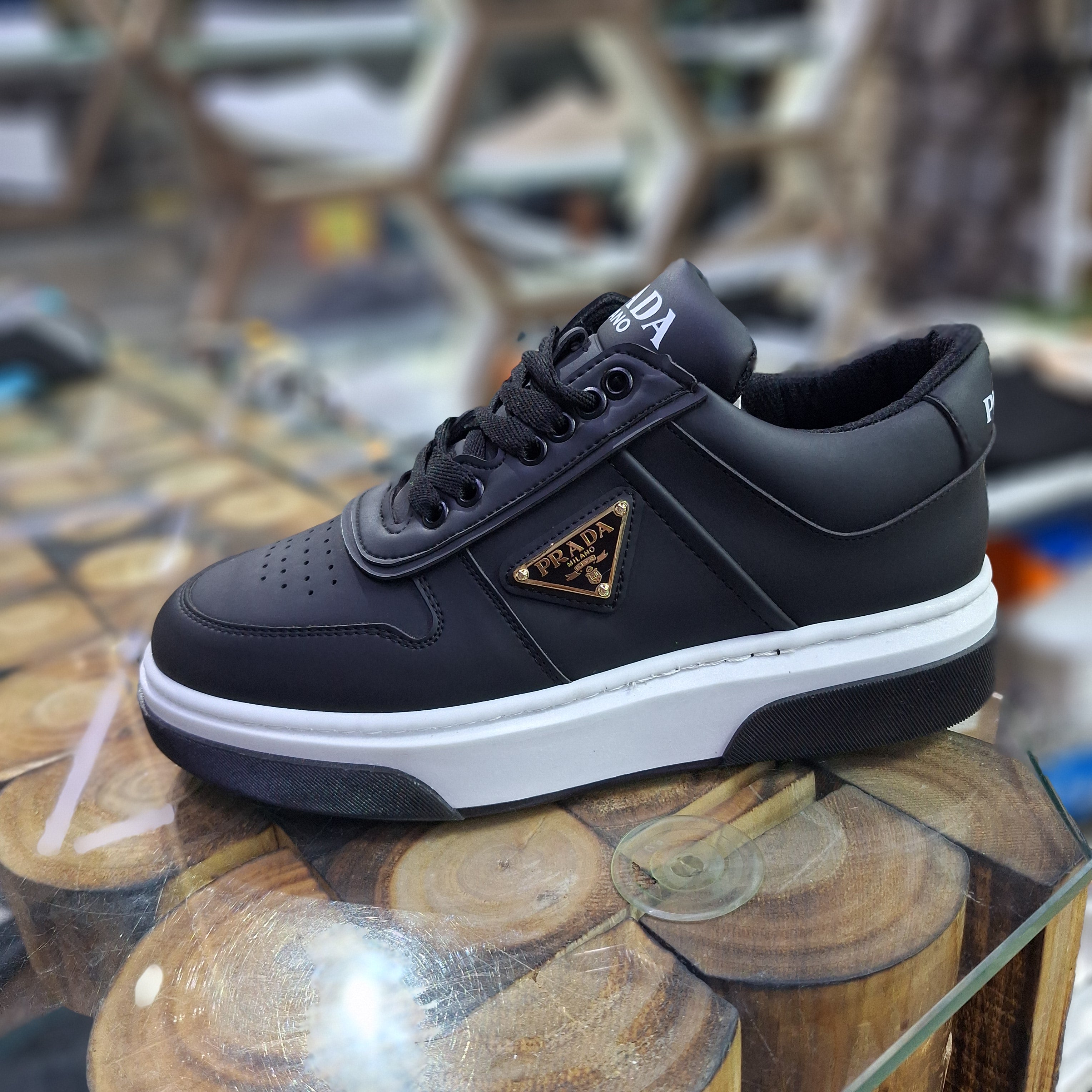 Prada 4 Colors High Sole Stylish Comfortable Casual Shoes Black New Season