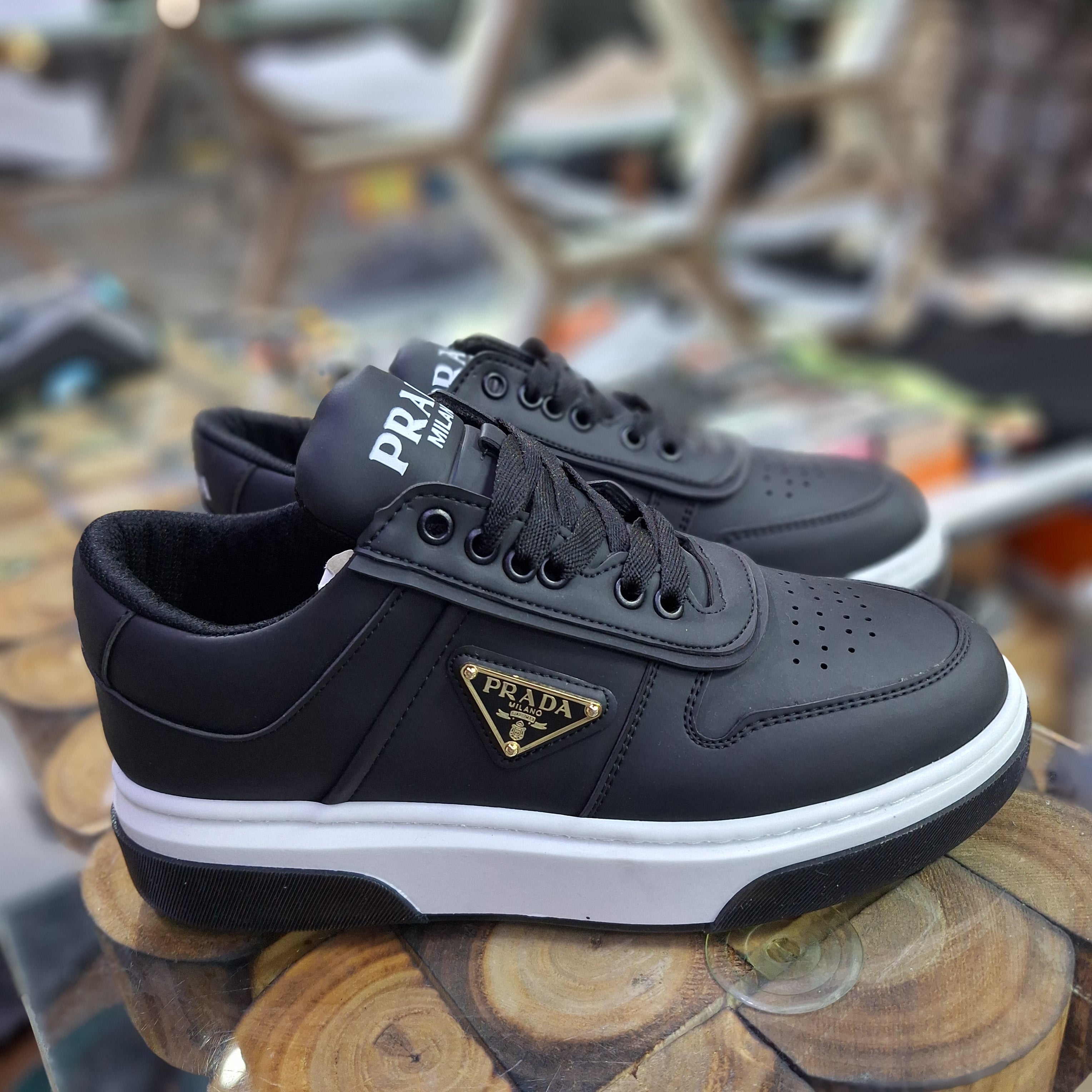 Prada 4 Colors High Sole Stylish Comfortable Casual Shoes Black New Season