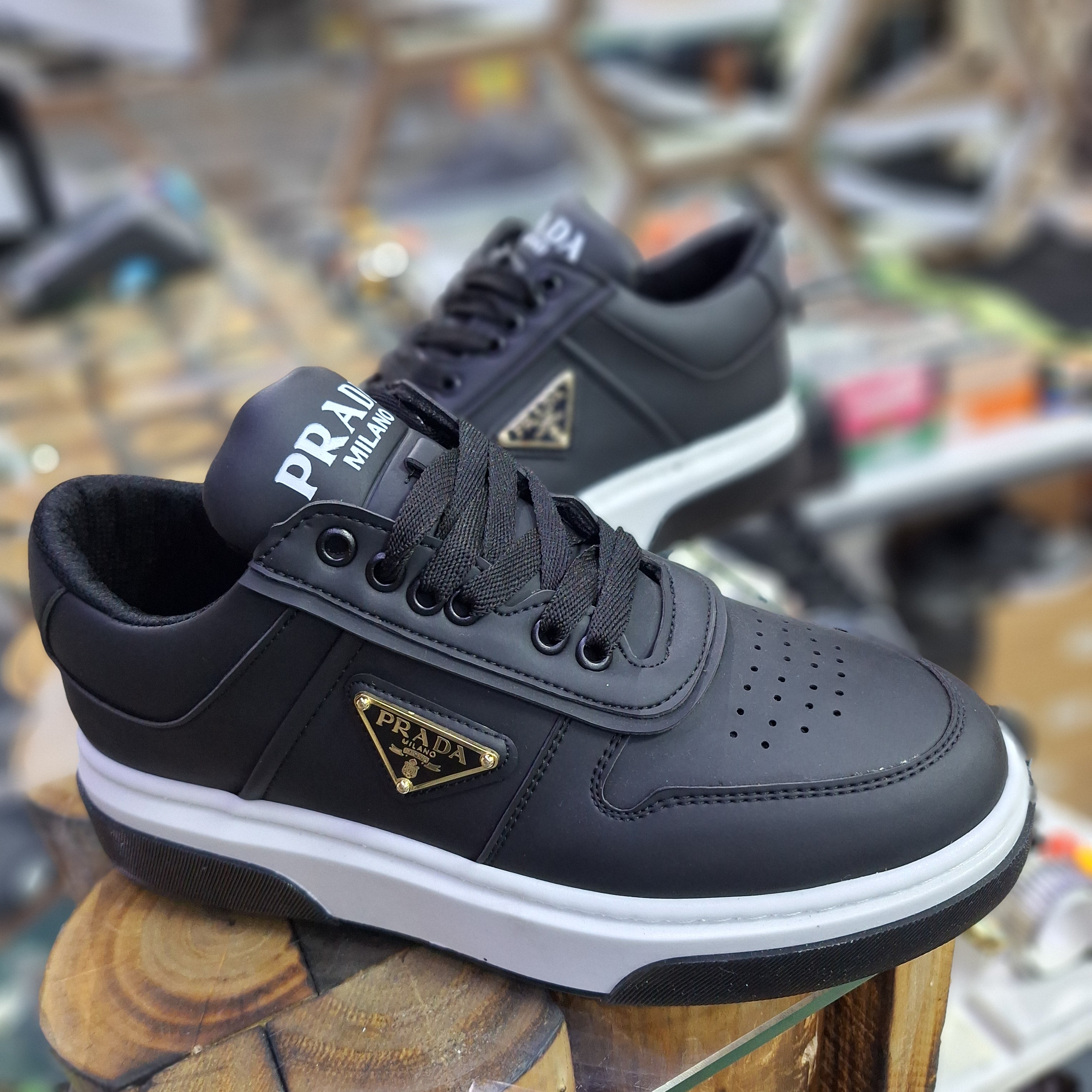 Prada 4 Colors High Sole Stylish Comfortable Casual Shoes Black New Season