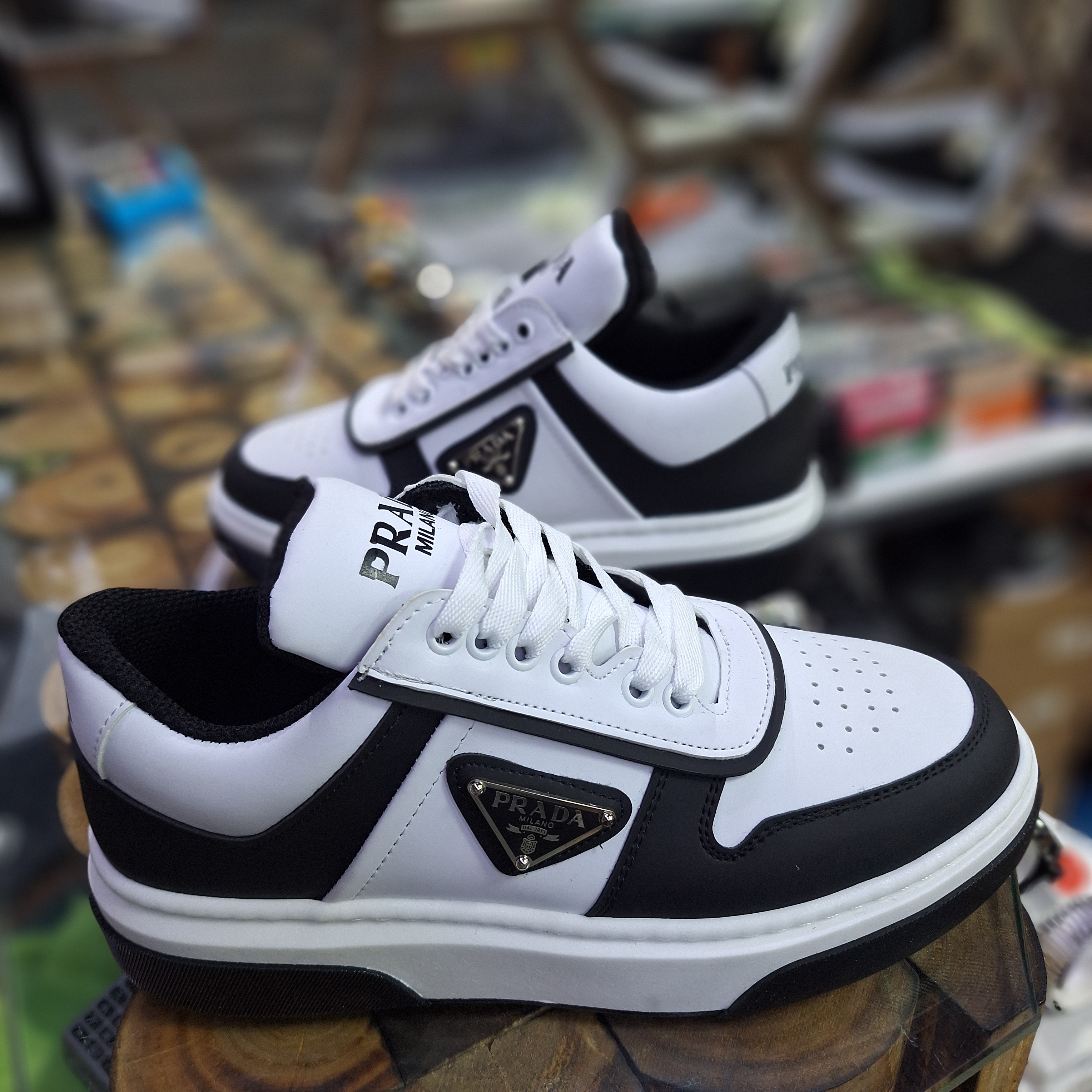 Prada 4 Colors High Sole Stylish Comfortable Casual Shoes Black New Season