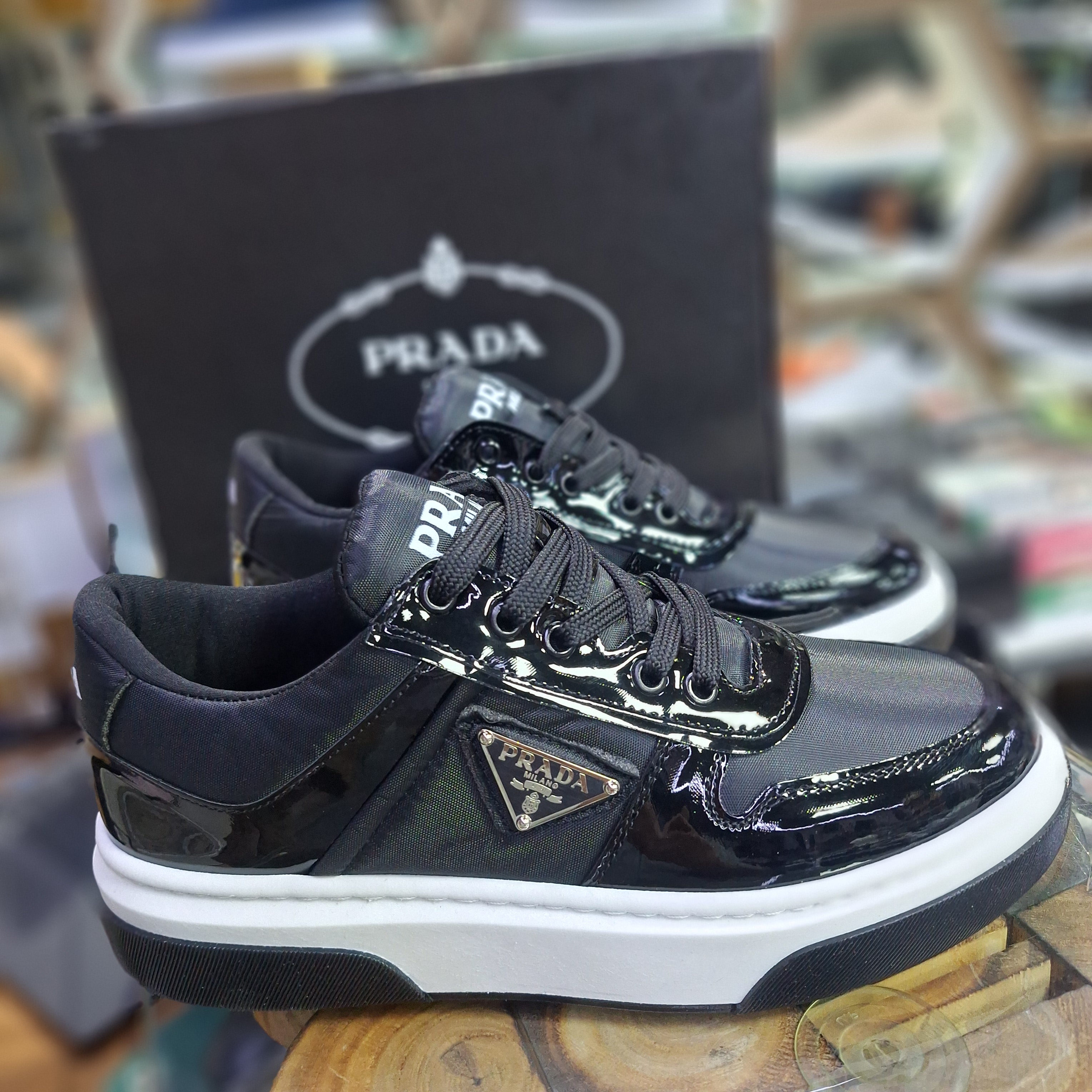 Prada 4 Colors High Sole Stylish Comfortable Casual Shoes Black New Season
