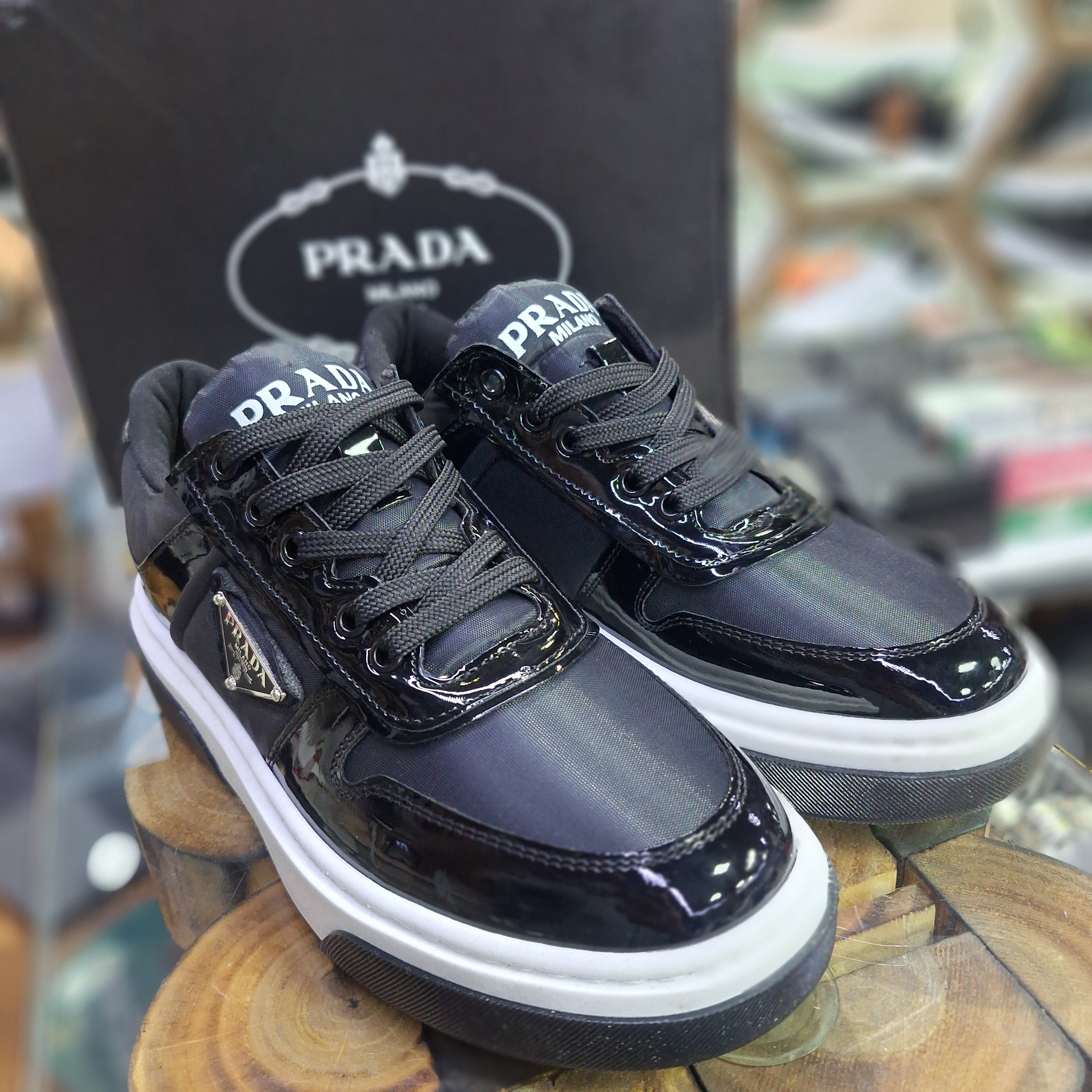 Prada 4 Colors High Sole Stylish Comfortable Casual Shoes Black New Season