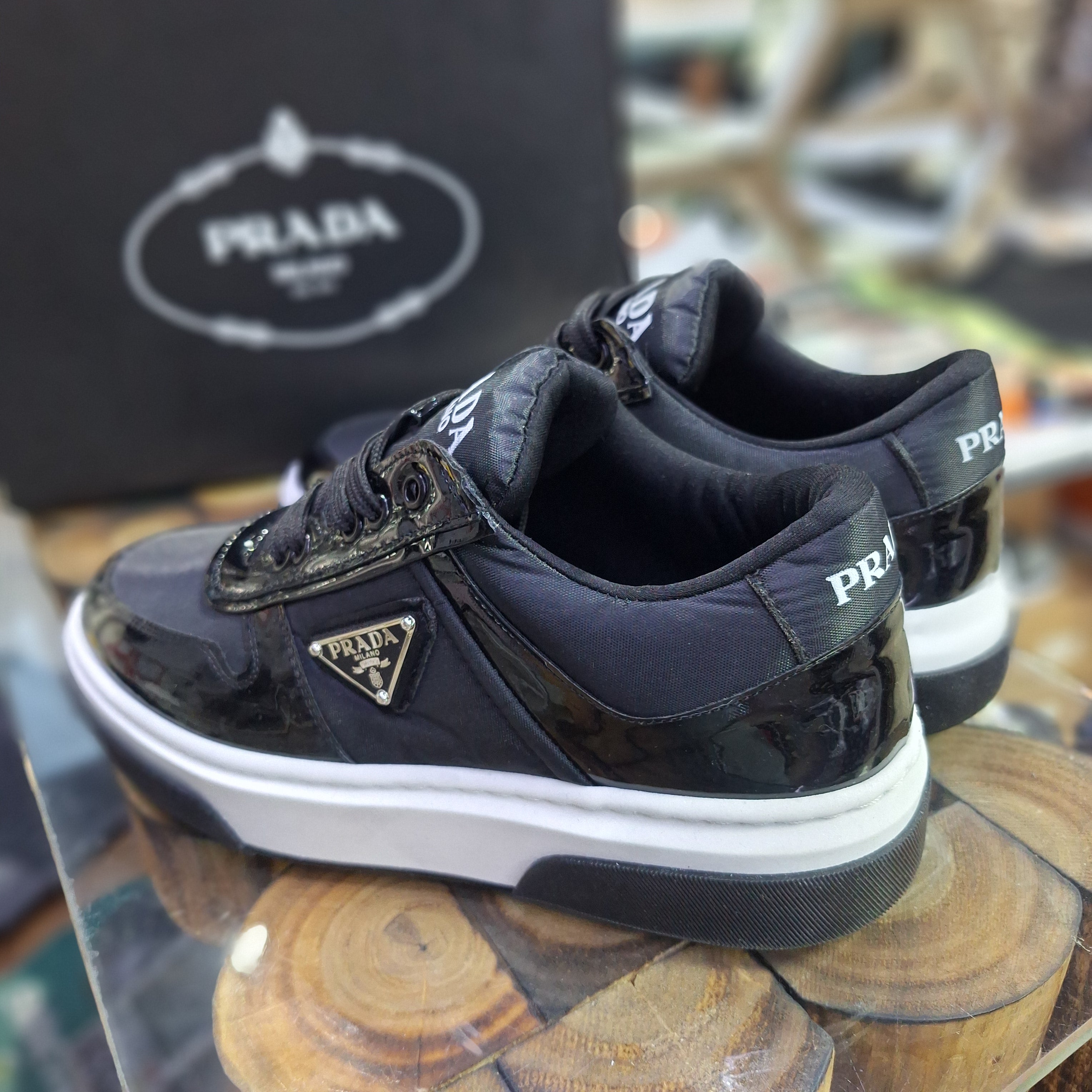 Prada 4 Colors High Sole Stylish Comfortable Casual Shoes Black New Season