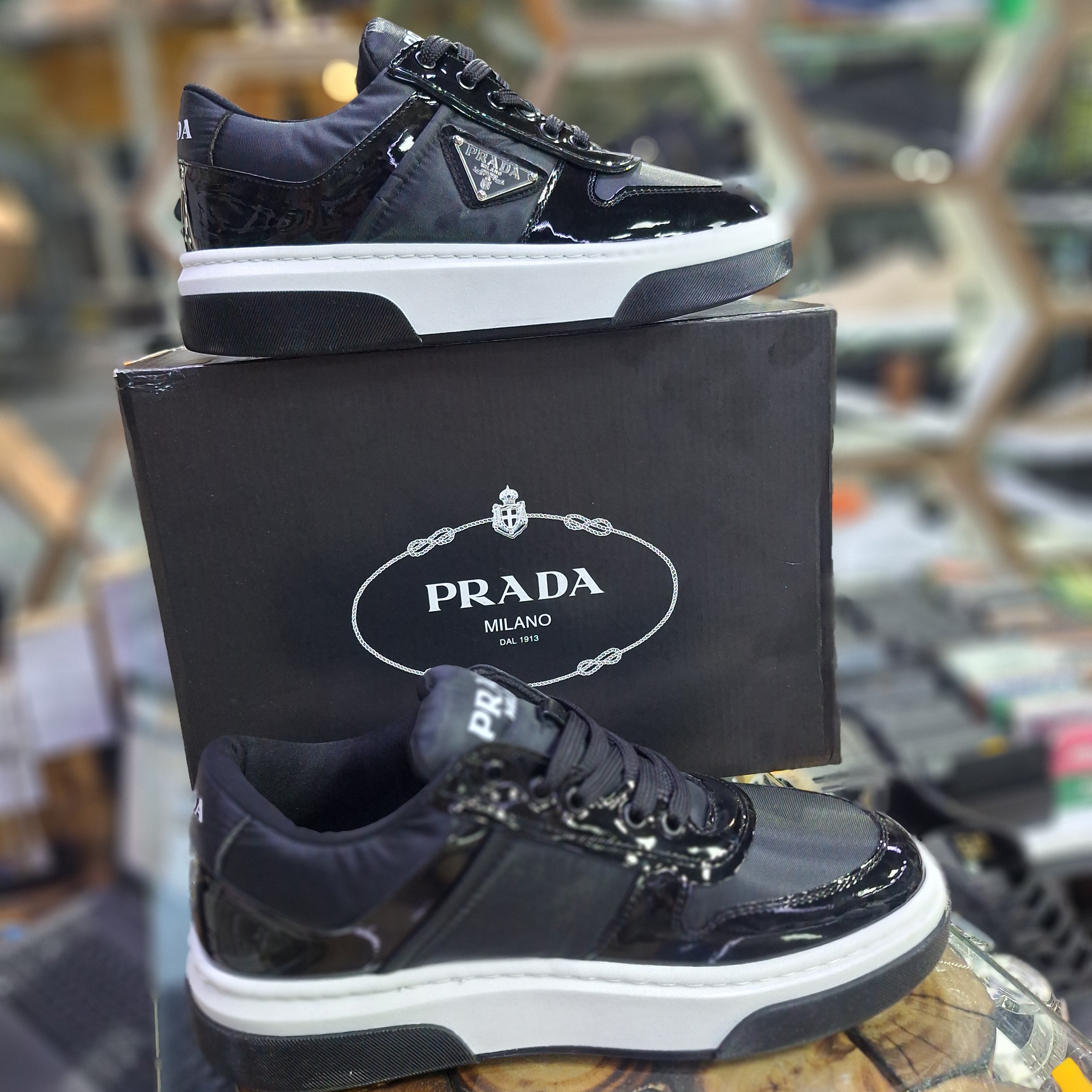 Prada 4 Colors High Sole Stylish Comfortable Casual Shoes Black New Season
