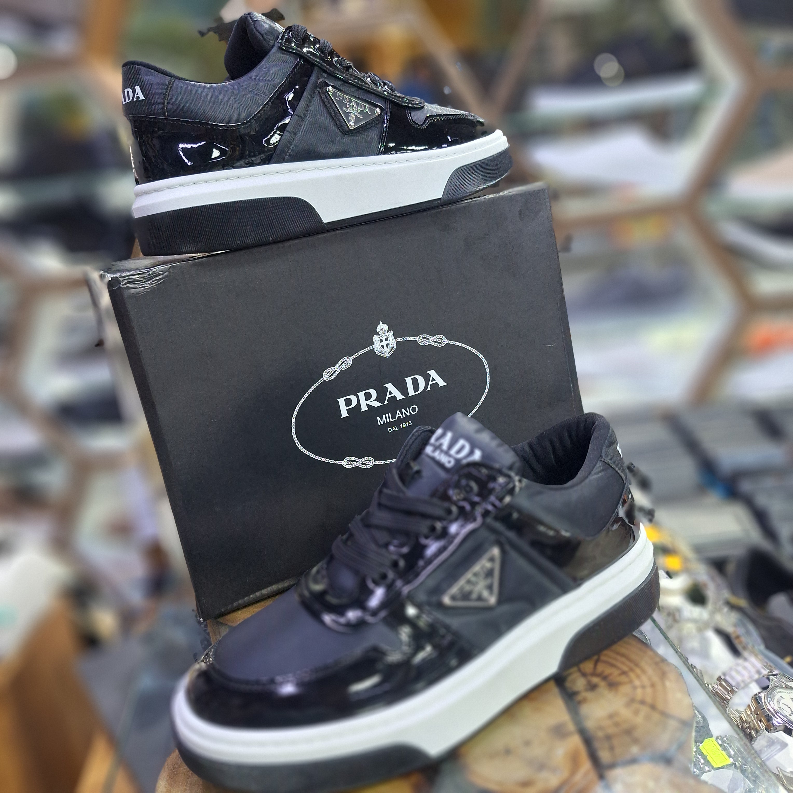 Prada 4 Colors High Sole Stylish Comfortable Casual Shoes Black New Season