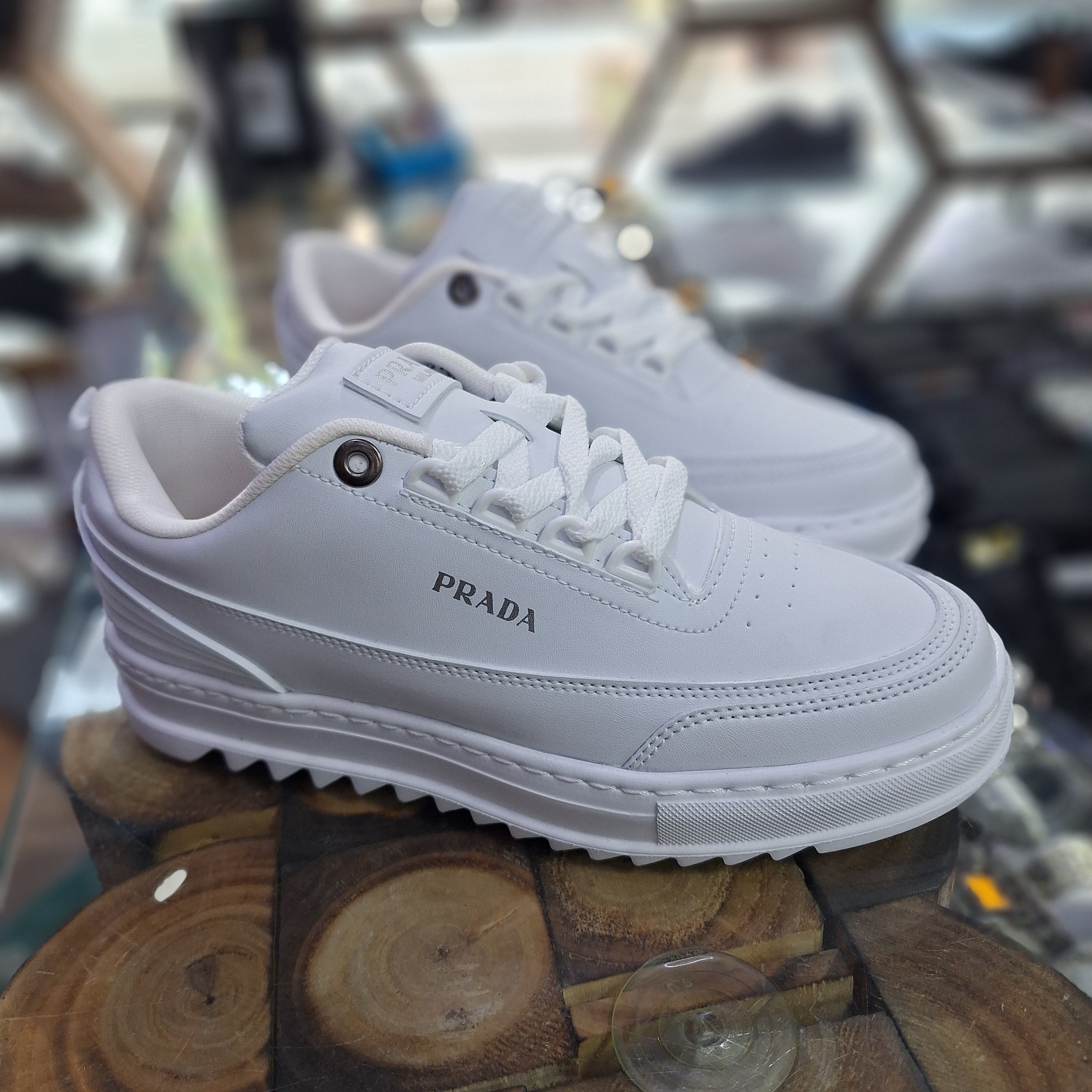 Prada 3-Color White Thin Sole Stylish Comfortable Men's Casual Shoes