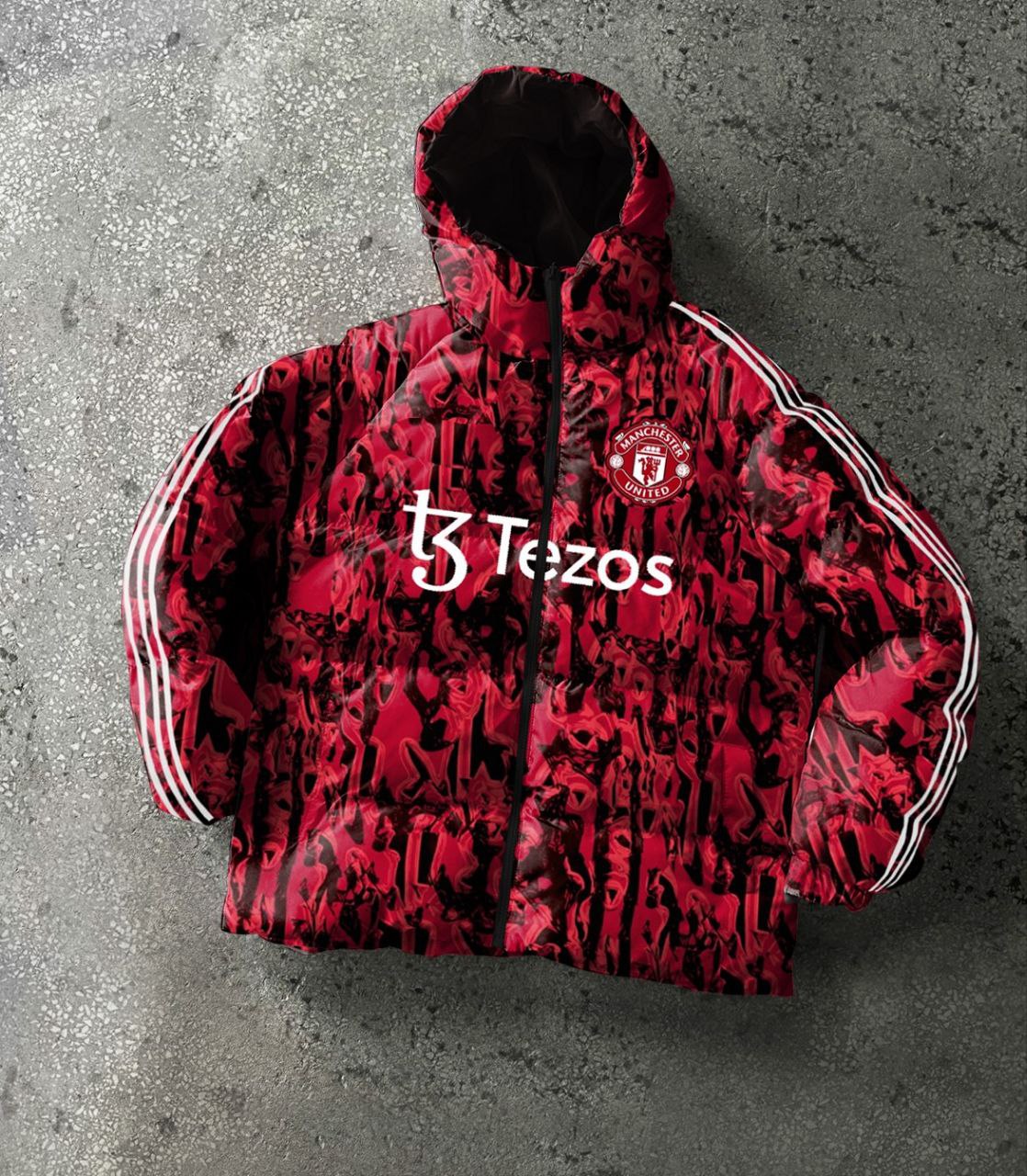 Manchester United Coat | Premium Manchester United Streetwear Puffy Jacket