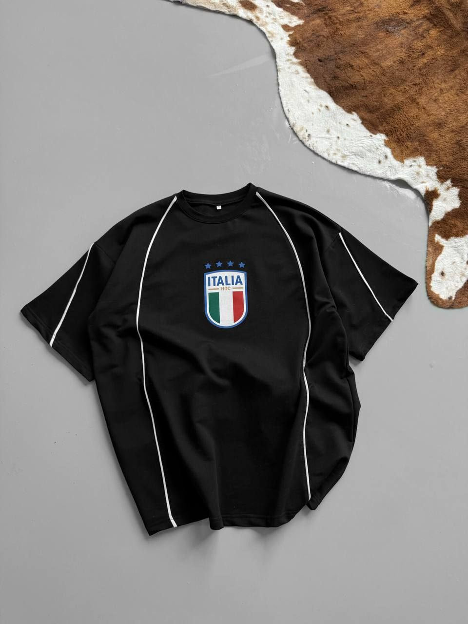 Italia T-Shirt, Italia Trikot, Oversize Streetwear T-Shirt