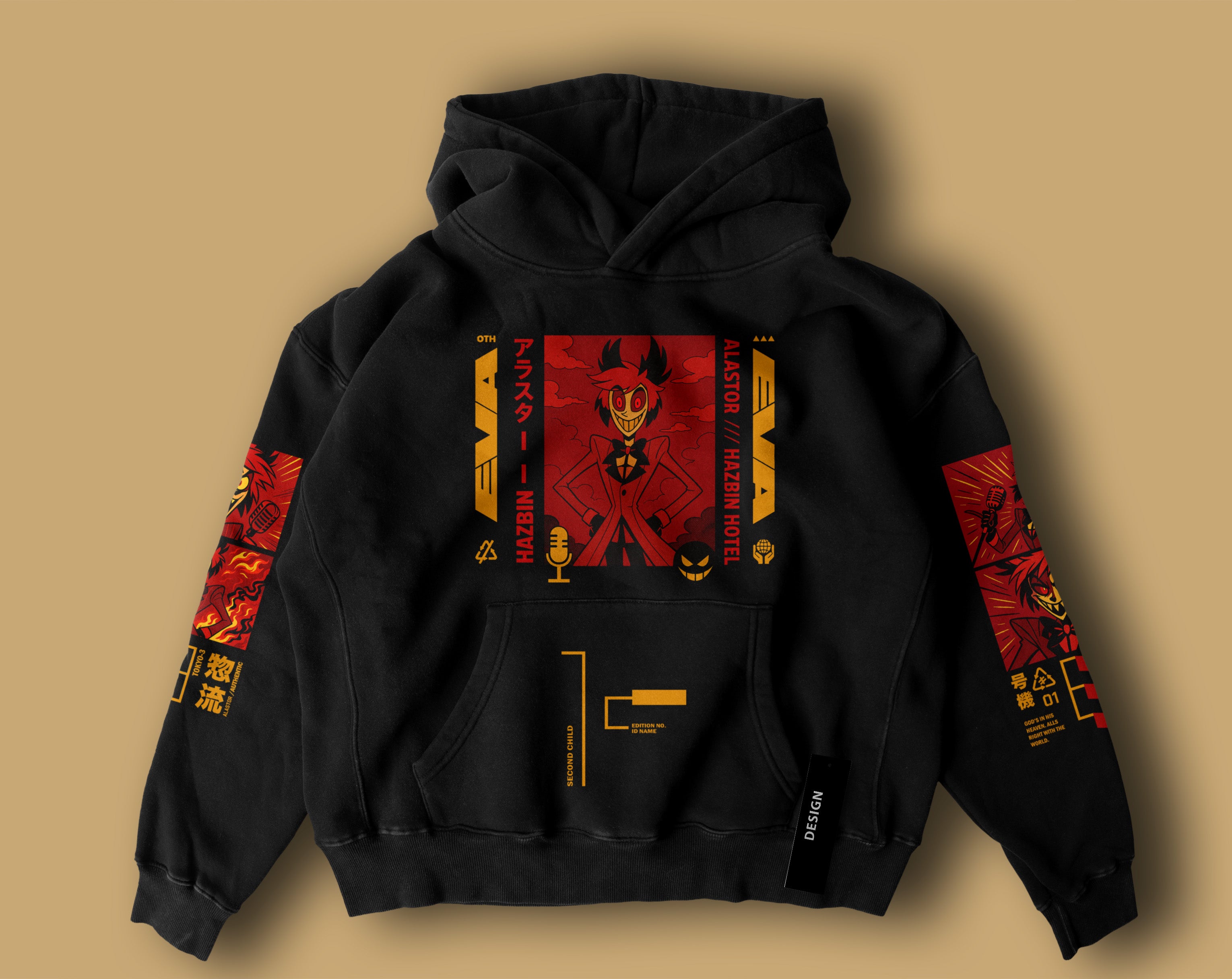 Hazbin Hotel Alastor Hoodie – Unisex Cosplay Sweatshirt for Anime Fans