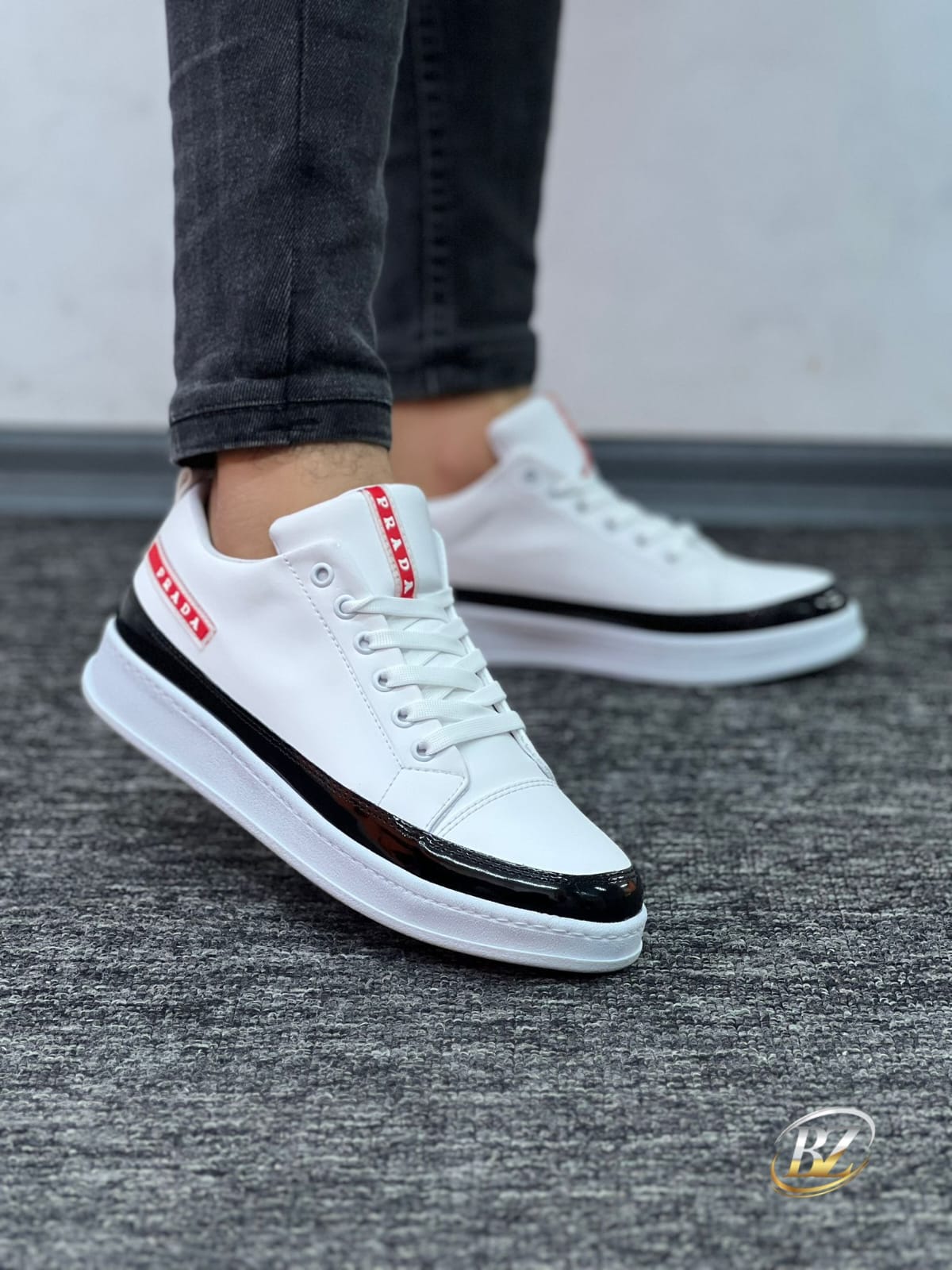 Prada Black Men's Sneaker Shoes – Where Style and Comfort Meet