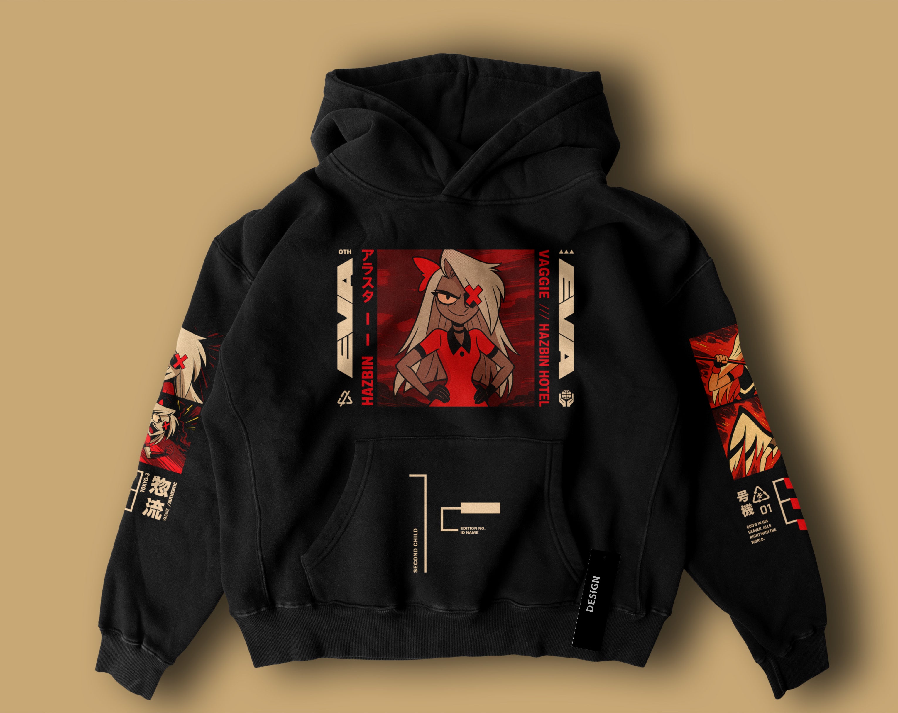 Hazbin Hotel Vaggie Hoodie – Unisex Cosplay Sweatshirt for Anime Fans