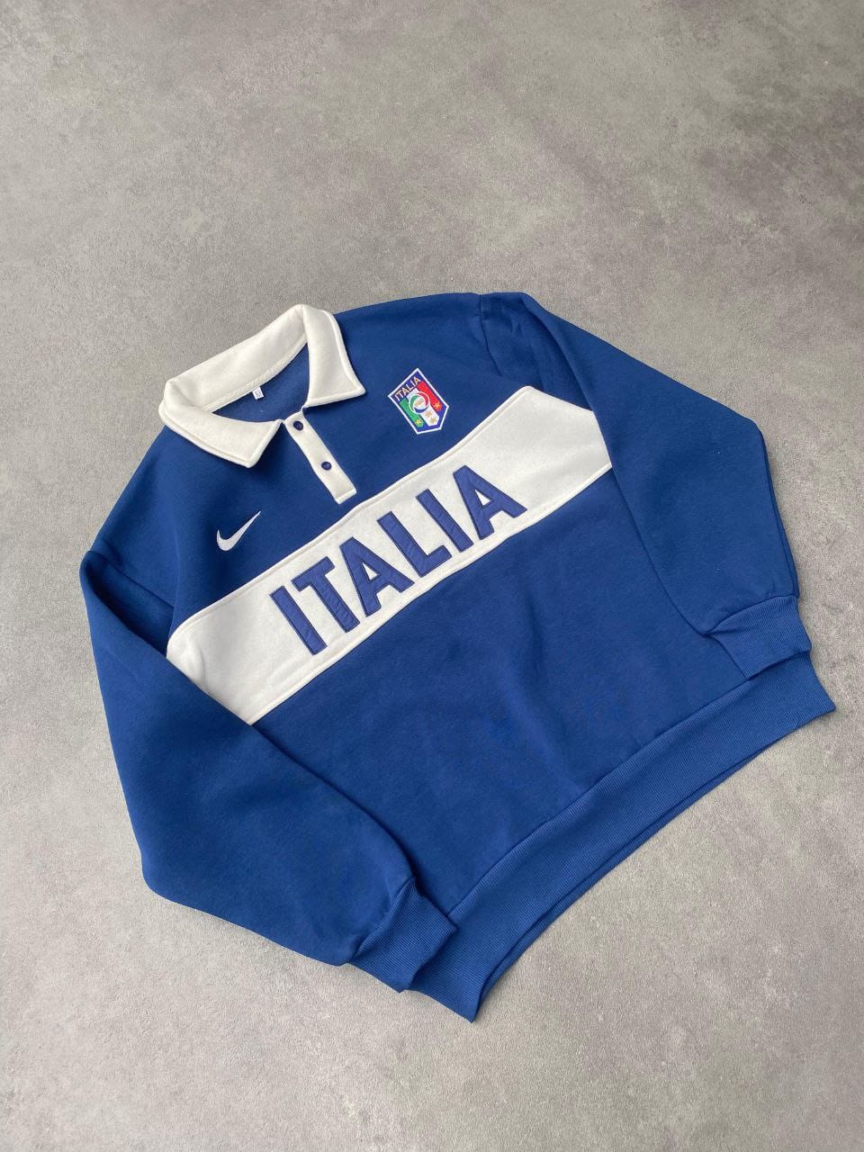 Italia Nike Sweatshirt| Italy Oversize Streetwear Nike Dark Blue Jersey