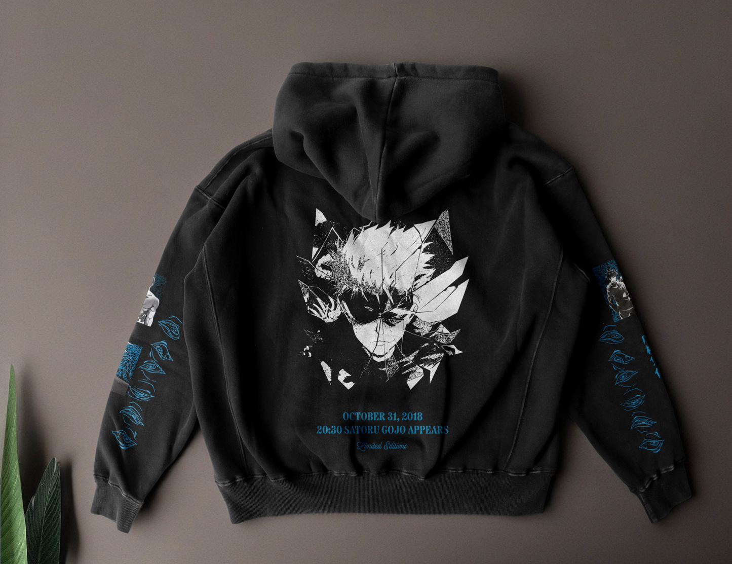 Jujutsu Kaisen Cosplay| Satoru Gojo Black Hoodie