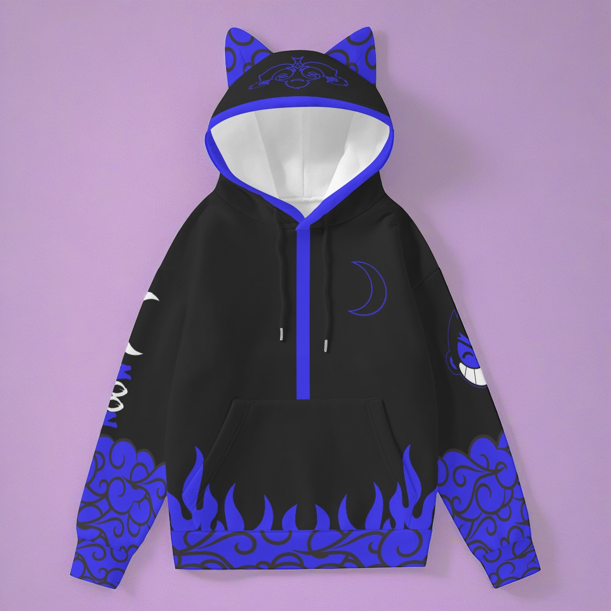 LEGO Monkie Kid Cosplay | Unisex Blue Edition Macaque Cat Ear Hoodie