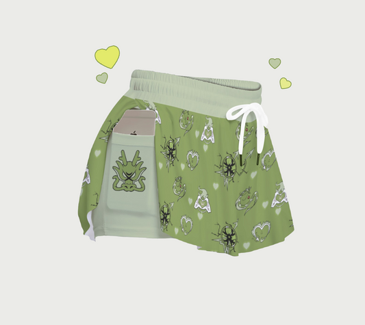 Short Green Dragon Kawaii