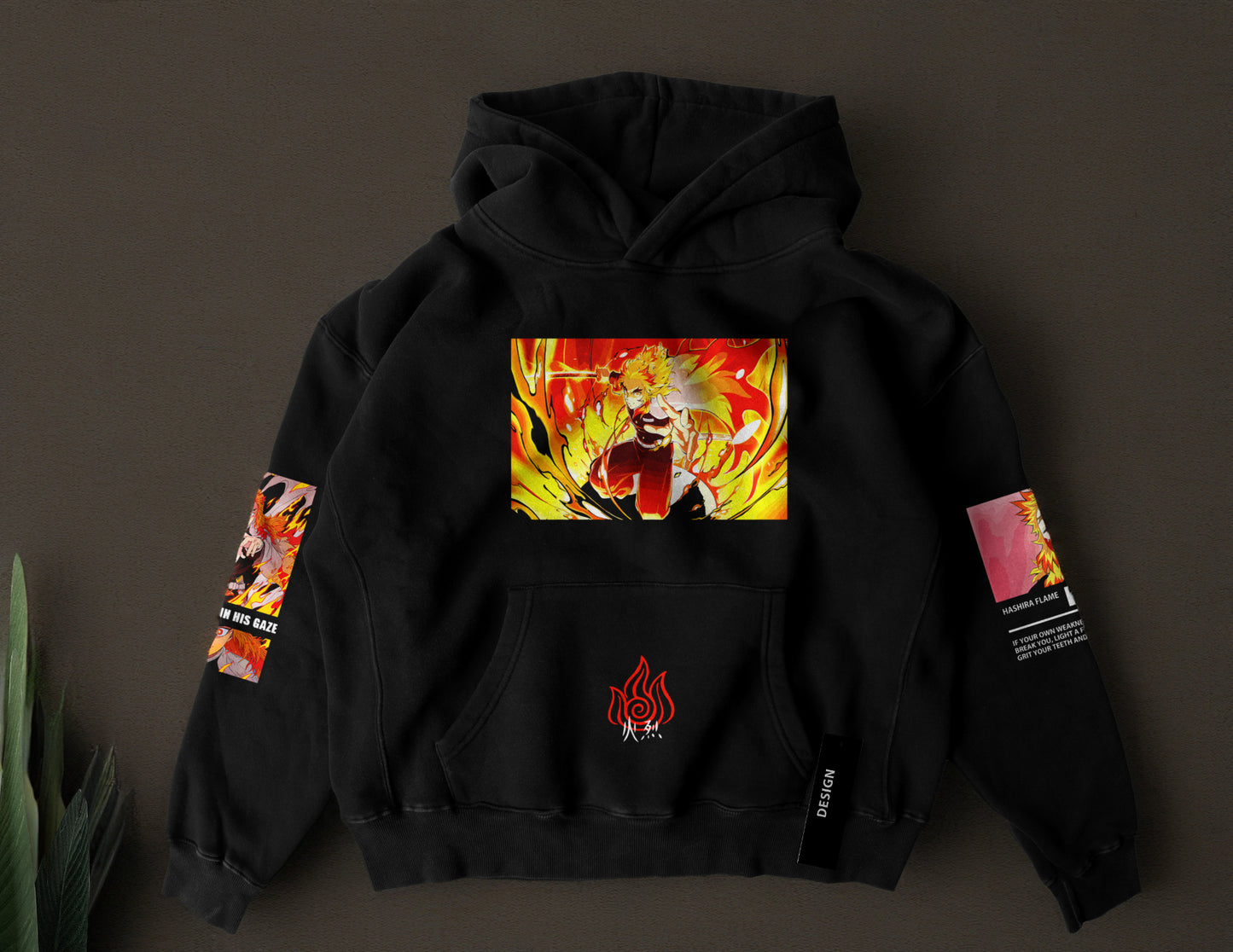 Demon Slayer Cosplay | Unisex Rengoku Hoodie